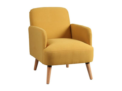Maisonpuretop - Fauteuil Rembourré Tissu Jaune 43259NGLK