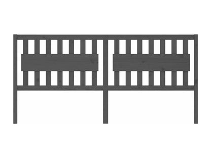 Tête de lit Gris 205,5x4x100 cm Bois massif de pin 24004ZGZE