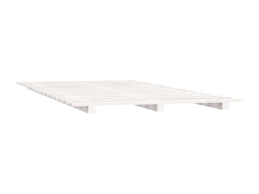 Cadre de lit sans matelas blanc 90x190 cm bois de pin massif 95557VRRG