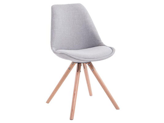 chaise salle à manger - Tissu / Bois - Gris - Artvivrestore 24952CZNN