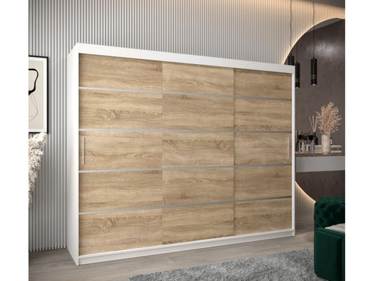 ARMOIRE Maisonpuretop 1 À PORTES COULISSANTES 200/250/62 3 Portes Blanc/Maisonpuretop 56042BLBW