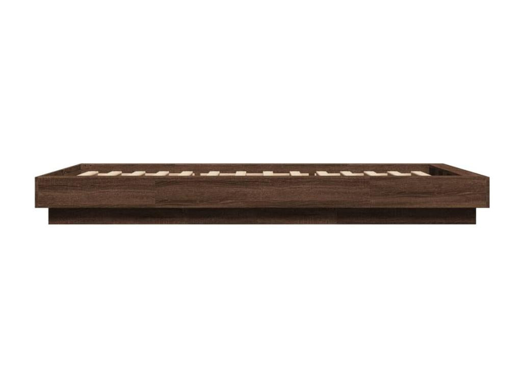 Cadre de lit avec Maisonpuretopères LED sans matelas 90x200 cm 12483MNMC