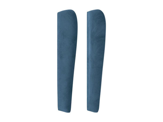 Tête de lit avec oreilles Bleu foncé 93x23x118/128 cm Velours 25060ZAJV