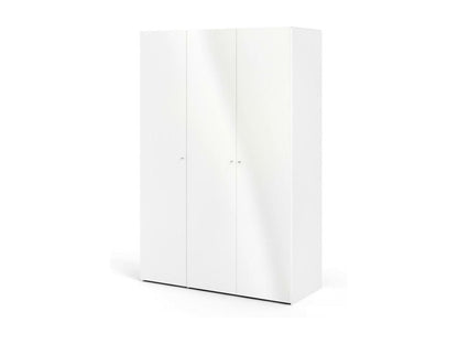 Garde-robe 3 portes Maisonpuretop Meubles de chambre Penderie de plain-pied Placard à vêtements 147x60 h219 cm Blanc 27570ABAJ