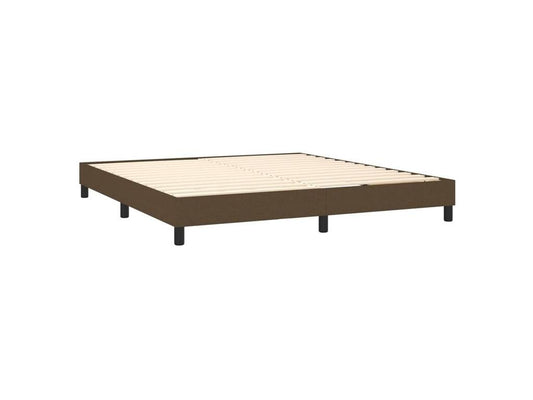 Sommier à Maisonpuretop de lit avec matelas Marron foncé 160x200 79398OOXF