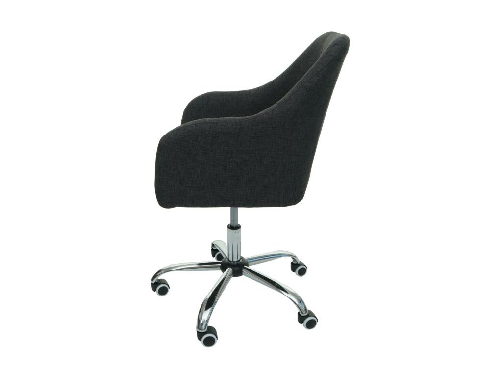 Chaise de bureau Artvivrestore-L92 tissu/textile gris foncé 88352CXLN