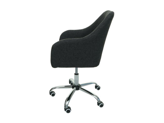 Chaise de bureau Artvivrestore-L92 tissu/textile gris foncé 88352CXLN