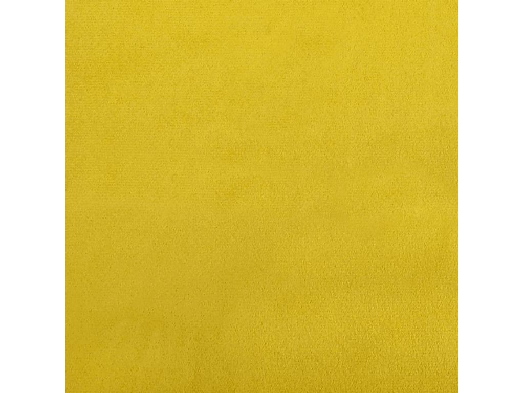 Lit de jour avec lit gigogne jaune 100x200 cm velours 02138YBCA
