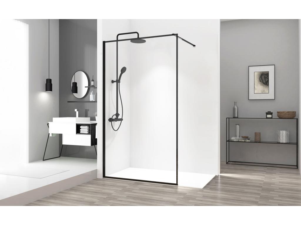 Paroi De Douche Maisonpuretop Bler 90 Noir 90010ZWBW
