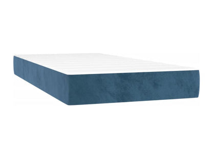 Sommier à Maisonpuretop de lit matelas et LED Bleu foncé 200x200 cm 75100TFWI