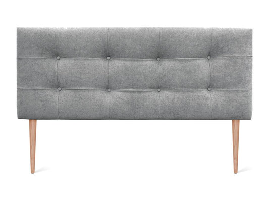 Artvivrestore Tête de lit en Tissu Artvivrestore Capitonné 135x115cm avec Pieds Lits 120/135 - Gris 65608EDAB