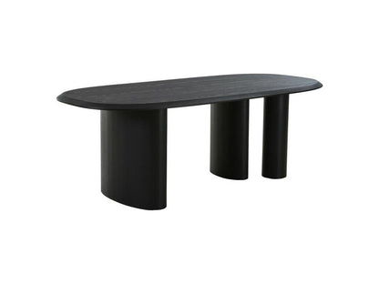 Artvivrestore - Table à manger 8 personnes ovale en bois - Noir 84358OVZE