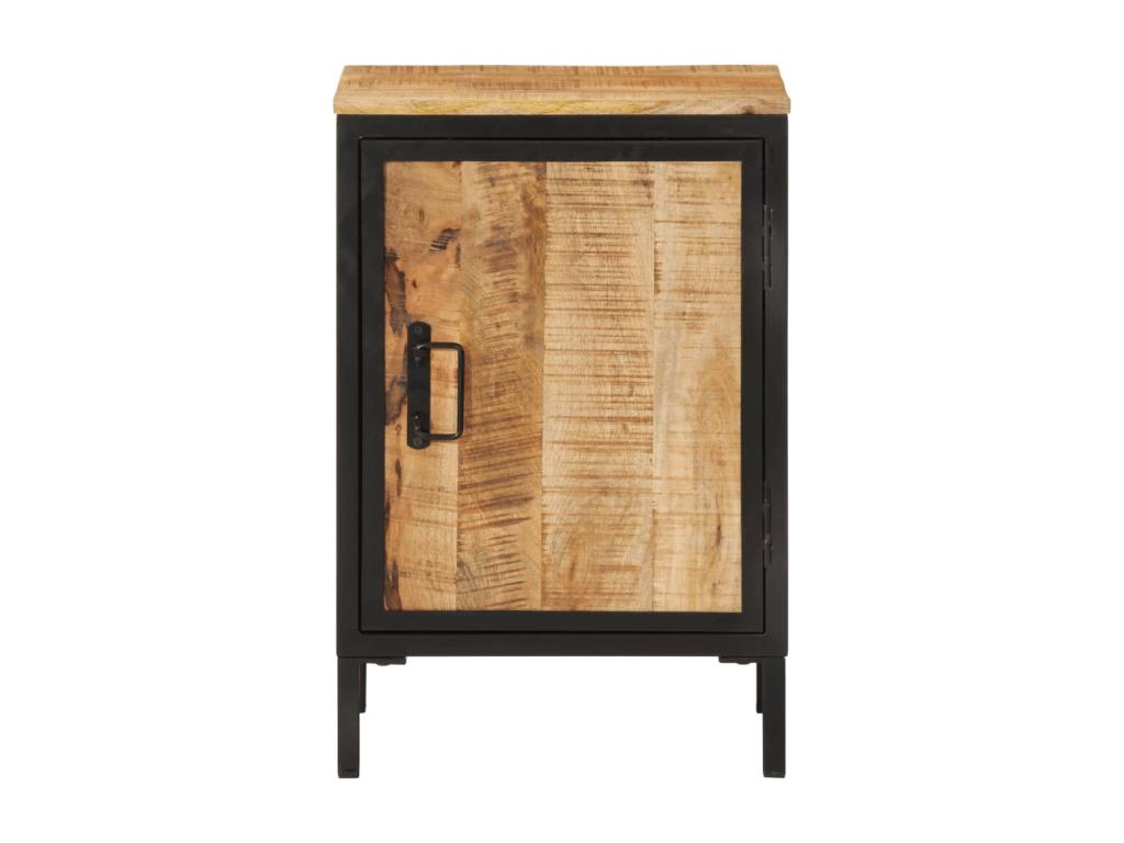 Armoire de salle de bain 40x30x60 bois massif manguier et fer 81995AMKK