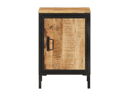 Armoire de salle de bain 40x30x60 bois massif manguier et fer 81995AMKK