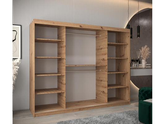 ARMOIRE Maisonpuretop 2 À PORTES COULISSANTES 200/250/62 3 Portes Maisonpuretop/Blanc 15314PBOO