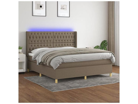 Sommier à Artvivrestore de lit matelas et LED Artvivrestore 160x200 Tissu 76424UJKG