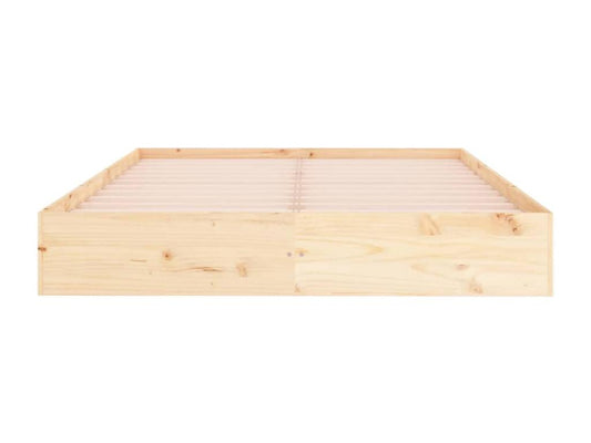 Cadre de lit sans matelas bois massif 150x200 cm 78502RUGA