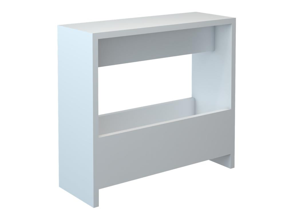 Table d'appoint rectangulaire Artvivrestore avec porte-revues 60x55x20 cm blanc Artvivrestore 22505HPOZ