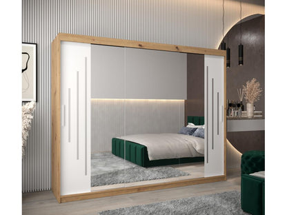 ARMOIRE Maisonpuretop 2 À PORTES COULISSANTES 200/250/62 3 Portes Maisonpuretop/Blanc 15314PBOO