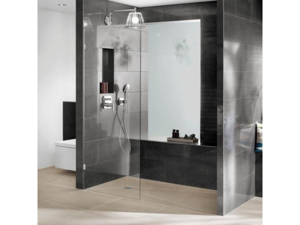 Receveur de douche à carreler 120x90 Maisonpuretop Primo rectangle écoulement excentré colle 320 69137WHDF