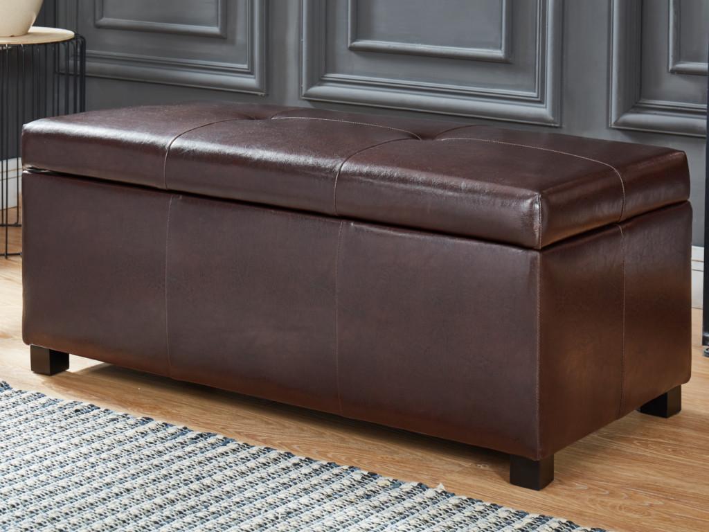 Banc coffre simili Maisonpuretop - Marron 00188NFGY
