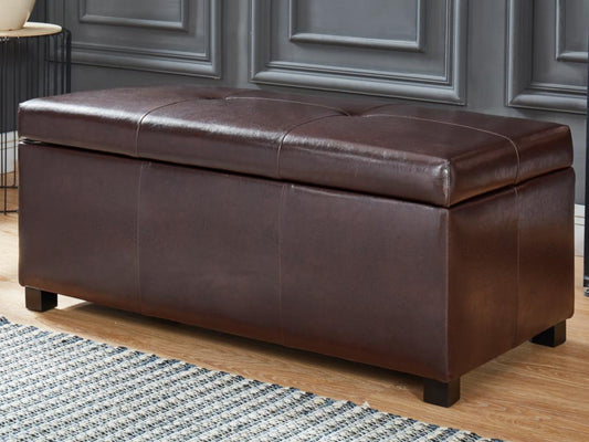 Banc coffre simili Maisonpuretop - Marron 00188NFGY