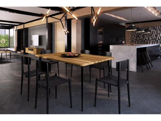 Maisonpuretop - Table en chêne sauvage huilé naturel 80x160 22573NKAB