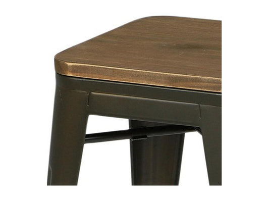 Lot de 4 tabourets style industriel en métal coloris gris – Collection Artvivrestore. 83025CQBN