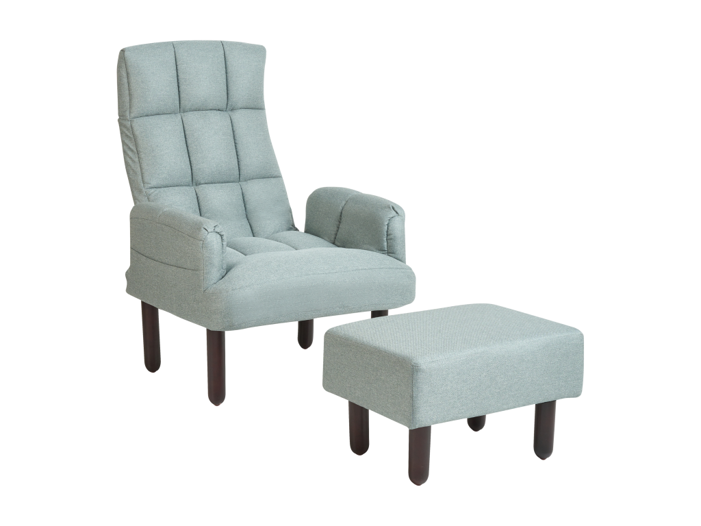 Fauteuil inclinable Artvivrestore Lin Vert menthe 70851TRWY