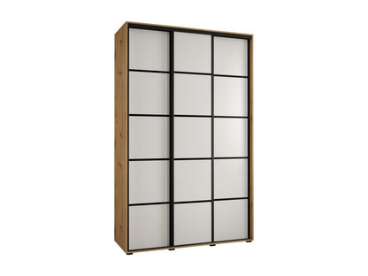 ARMOIRE Artvivrestore 4 À PORTES COULISSANTES 235.2/160/45 3 portes Artvivrestore/Blanc/Noir 16710PJIB