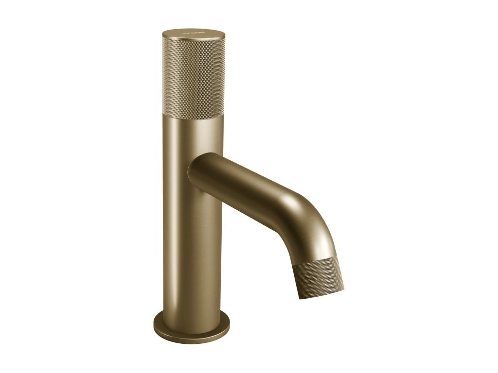 Mitigeur lavabo design Doré brossé - Maisonpuretop 96018QRBV