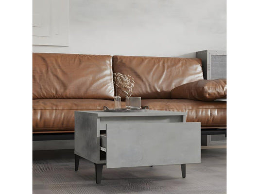 Table d'appoint Gris béton 50x46x35 Bois d'ingénierie 71054LMRB