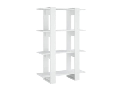 Bibliothèque/Séparateur de pièce Blanc brillant 80x30x123,5 cm 51203GFNO