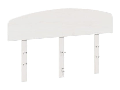 Tête de lit blanc 135cm bois massif de pin 89743NURO