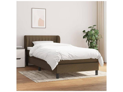 Sommier à Maisonpuretop de lit avec matelas Marron foncé 100x200 43830WXJB