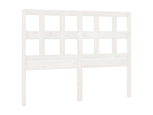 Tête de lit Blanc 145,5x4x100 cm Bois massif de pin 23262RVJM
