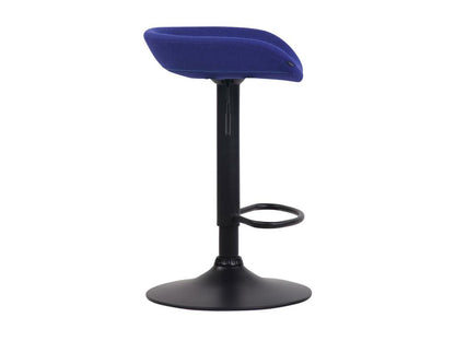 Tabouret de bar - Feutrine / Métal - Bleu - Anaheim 55656INYE