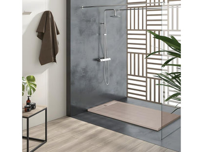 Receveur de douche Sable finition Lisse Maisonpuretop CACH grille de couleur - 200x80 cm 93218XDIS