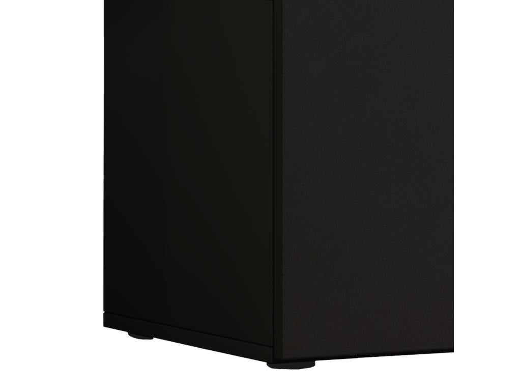 Maisonpuretop Bois Meuble TV Lowboard Meuble TV Table Console Table TV Lowina Noir - 95 00046CNQC