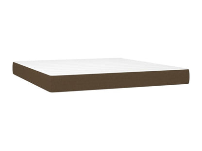 Lit à sommier tapissier avec matelas Marron foncé 180x200 cm 94738DVCU