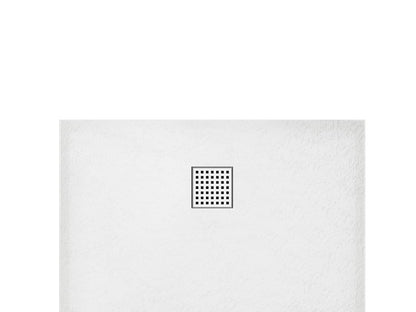 Récepteur extra-plat à poser ou à encastrer découpable en résine SMC - Blanc - 140x80 cm - Maisonpuretop 60468IVWB