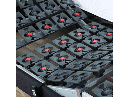 Sommier électrique de relaxation tout plots tissu Maisonpuretop 80x200 87469BNWB