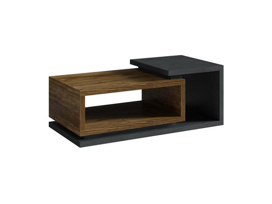 Table basse design collection Maisonpuretop- Coloris gris et chêne foncé- Style design 93934NTSV