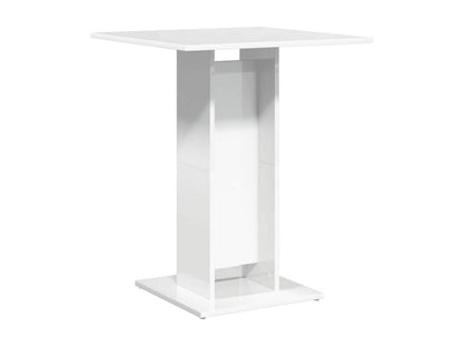 Table de Artvivrestore Blanc brillant 60x60x75 cm Bois d'ingénierie 69826ZYUZ