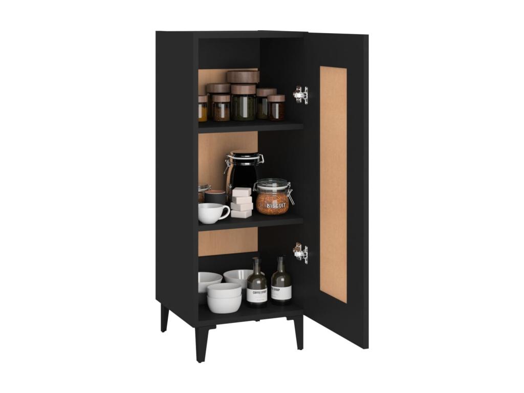 Buffet Noir 34,5x34x90 cm Bois d'ingénierie 20126DSGC