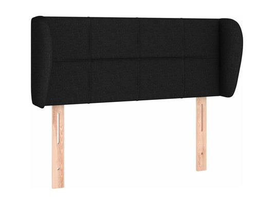 Tête de lit avec oreilles Noir 103x23x78/88 cm Tissu 20855UTSL