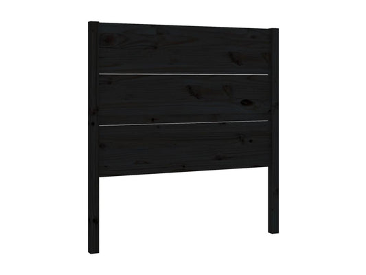Tête de lit Noir 96x4x100 cm Bois massif de pin 62719NMNJ