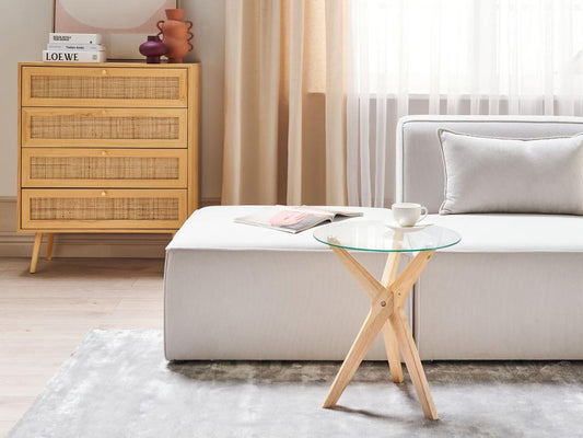 Table d'appoint Maisonpuretop Marron clair 74791XPAL