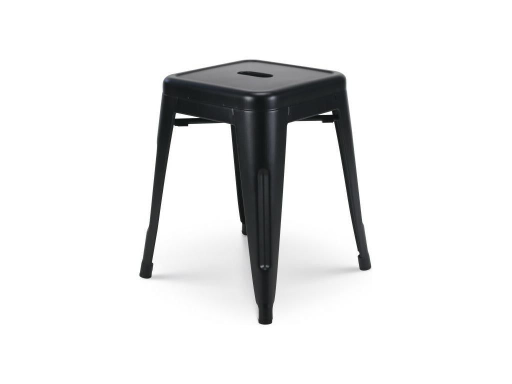 Tabouret en métal noir mat - Hauteur 46 cm 44598OSQG