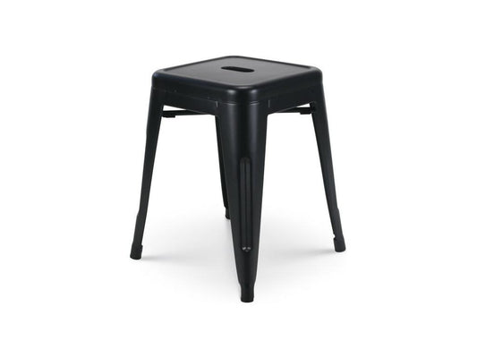 Tabouret en métal noir mat - Hauteur 46 cm 44598OSQG